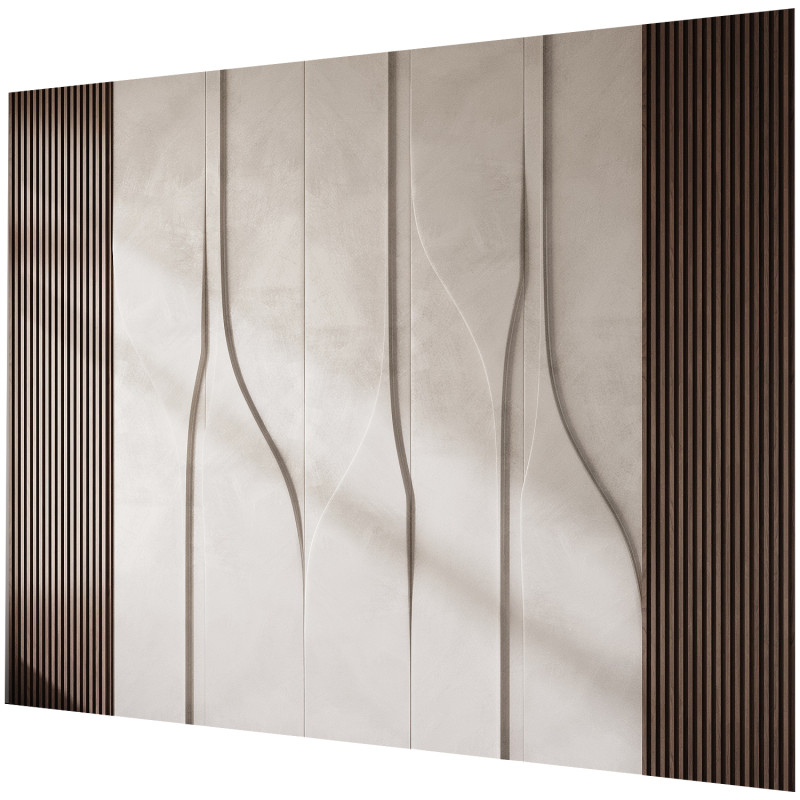 Wall 3D panel 45 3D 模型 .c4d .max .obj .3ds .fbx .stl .blend 