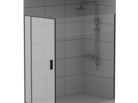 Shower cabin 01 Modèle 3D