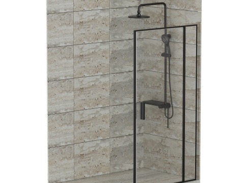 Shower cabin 02 3D Model