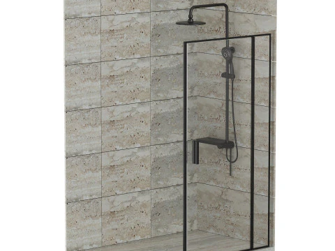 シャワーキャビン02 3Dモデル