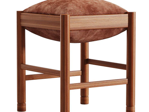 DUBEL BARSTOOL by Stahl and Band 3D Model