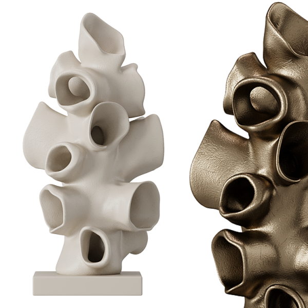 Abstract Sculpture 3D Model .c4d .max .obj .3ds .fbx .stl .blend 
