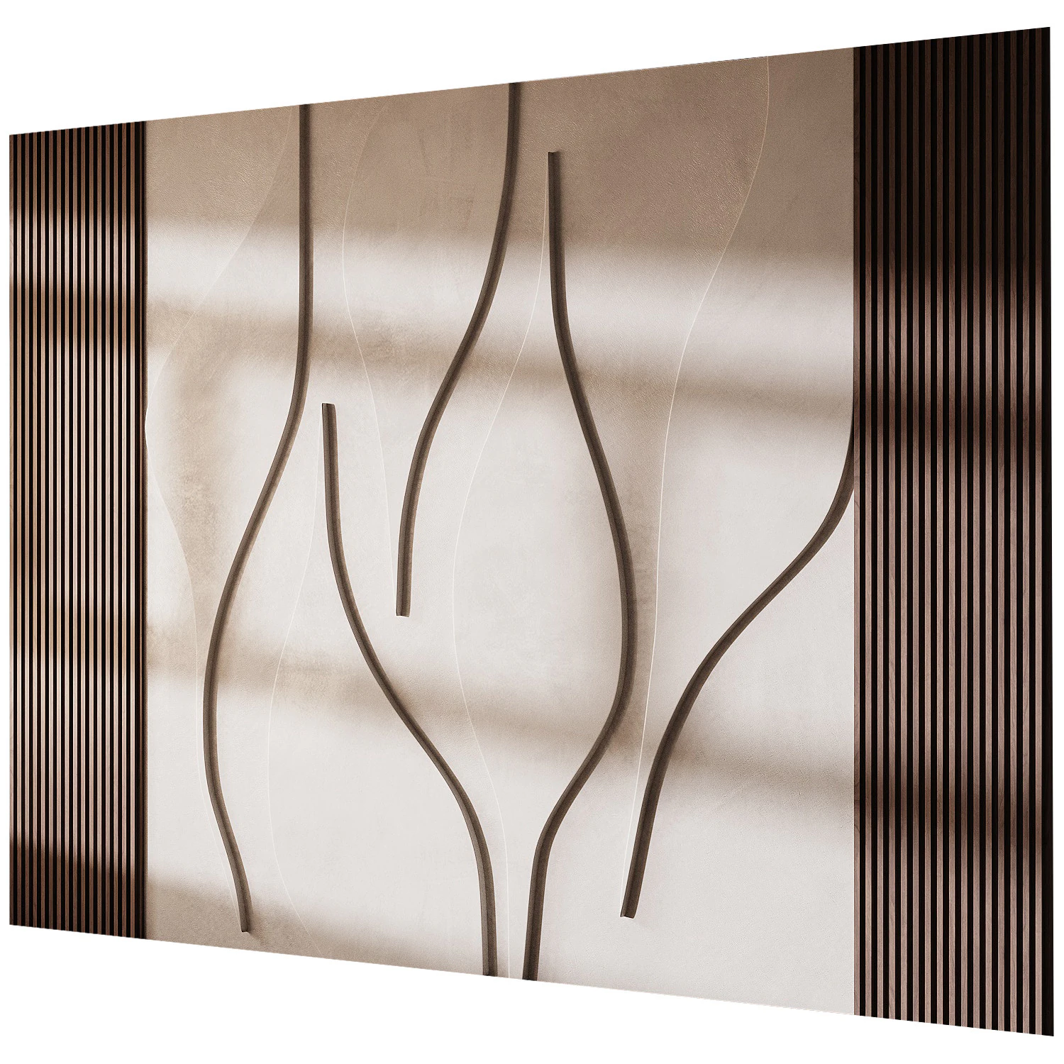 Headboard 02 3D Model .c4d .max .obj .3ds .fbx .stl .blend 