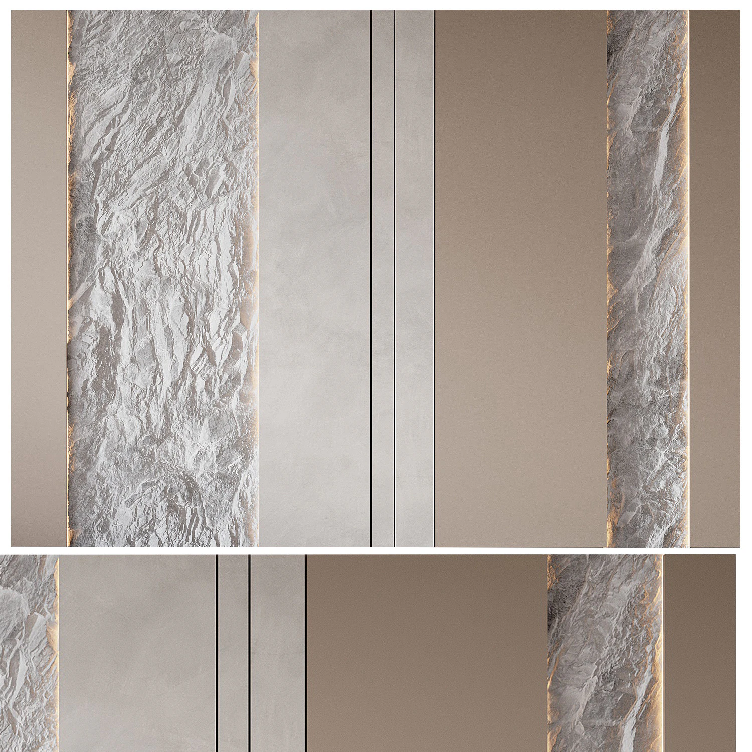 Headboard 05 3D Model .c4d .max .obj .3ds .fbx .stl .blend 