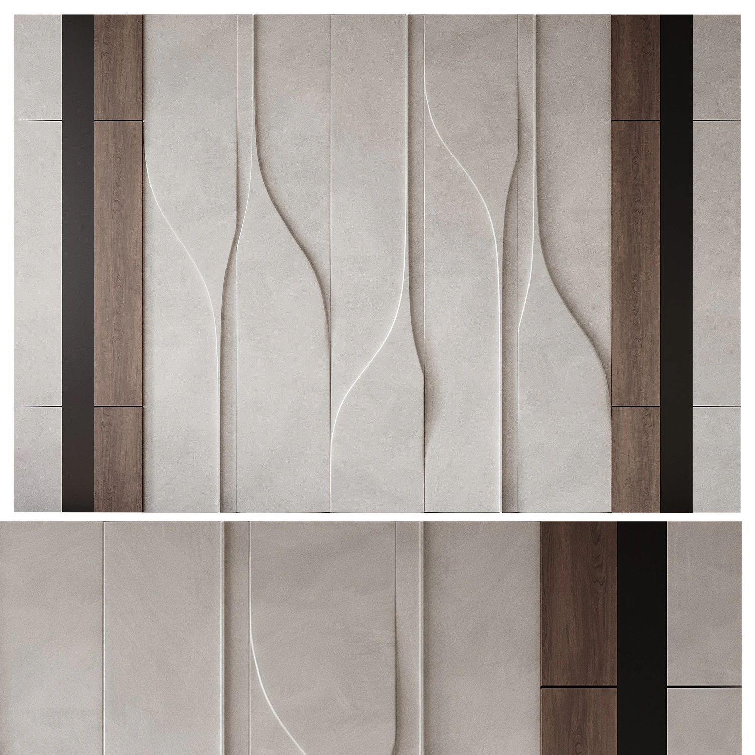Headboard 06 3D Model .c4d .max .obj .3ds .fbx .stl .blend