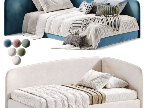 Leyden 120 kids bed by Divan Model 3D