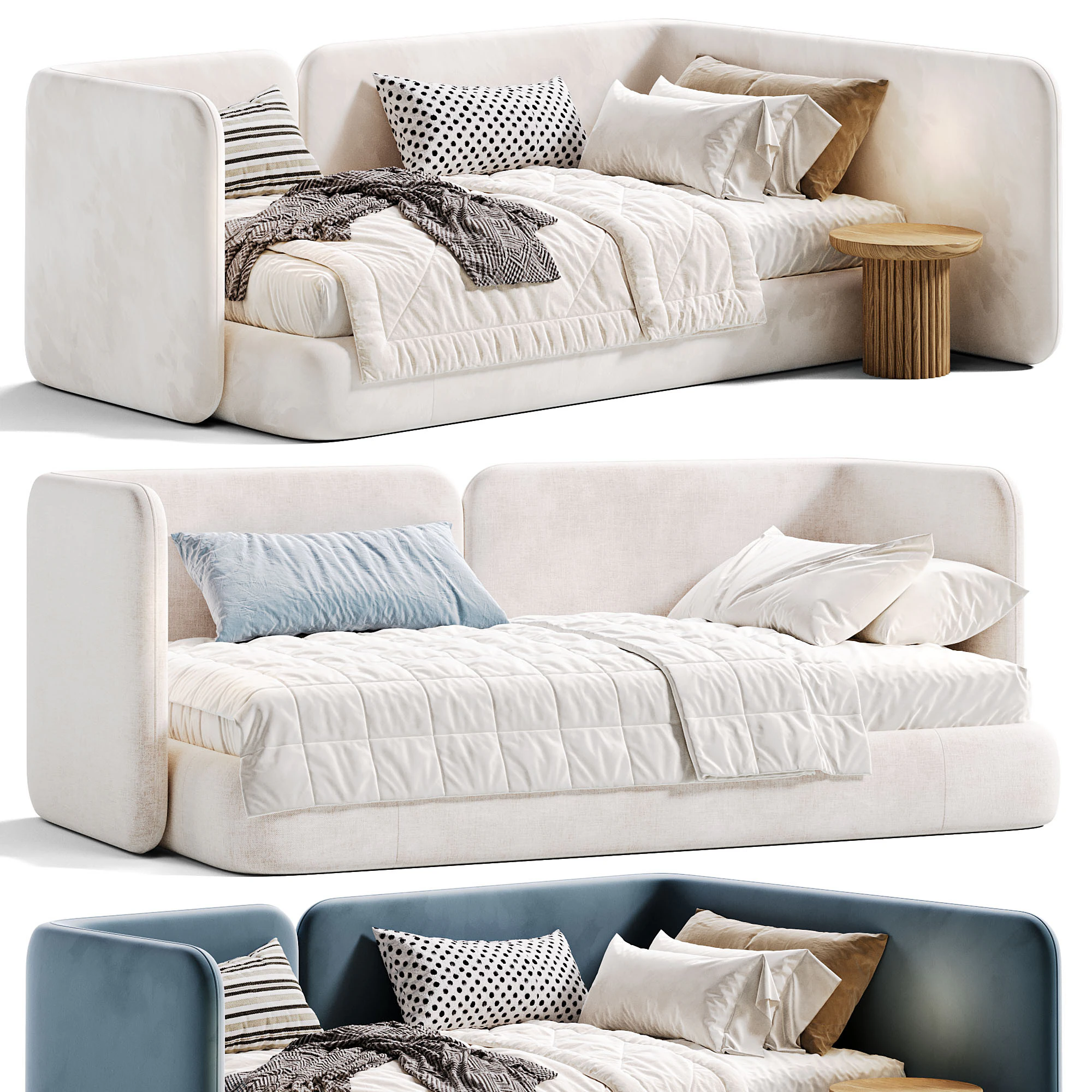 Amalia 90 kids bed by Divan 3D Model .c4d .max .obj .3ds .fbx .stl .blend 