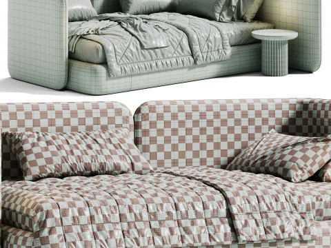 Amalia 90 kids bed by Divan 3D Model