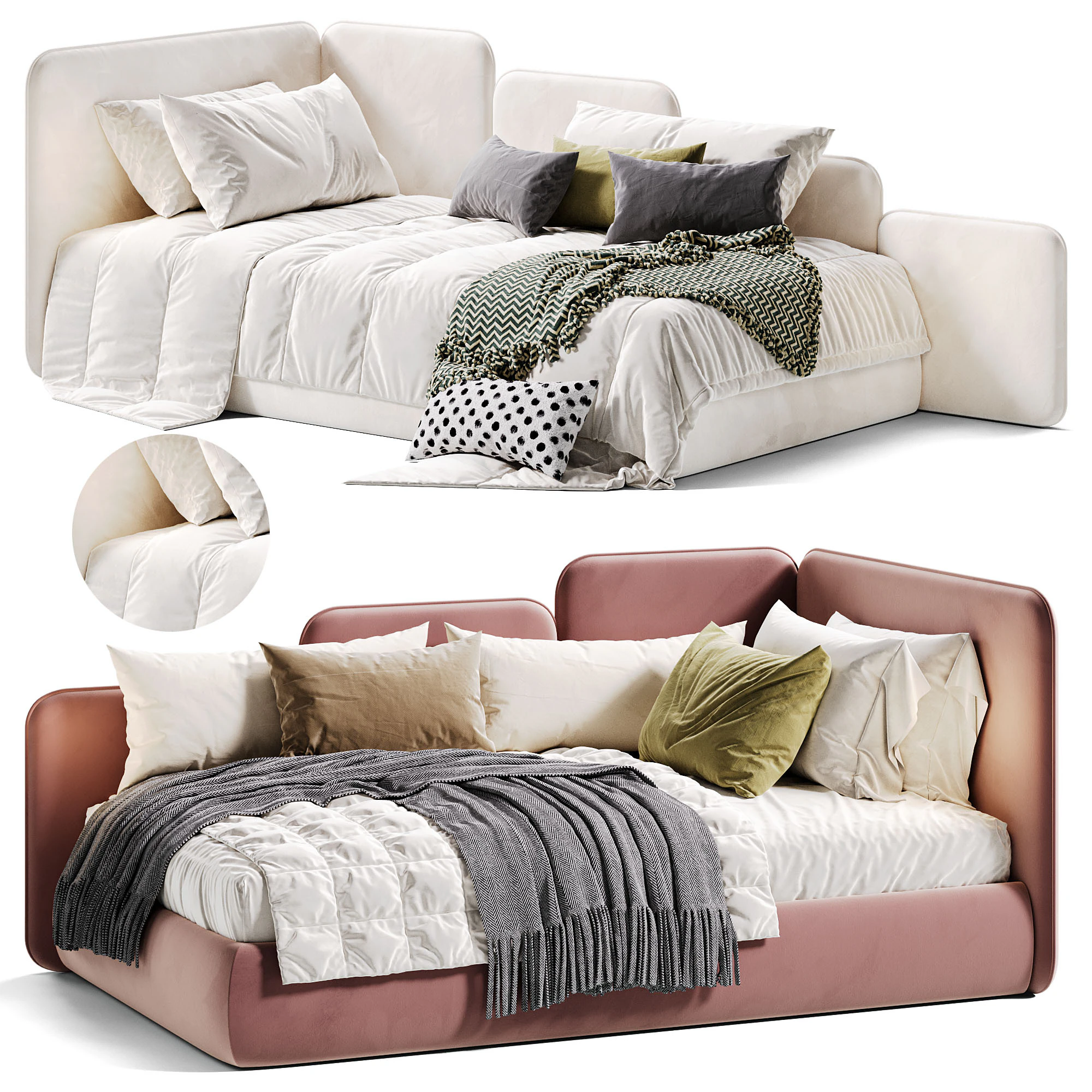 Corner bed Fleet Design Project No5 3D Model .c4d .max .obj .3ds .fbx .stl .blend 