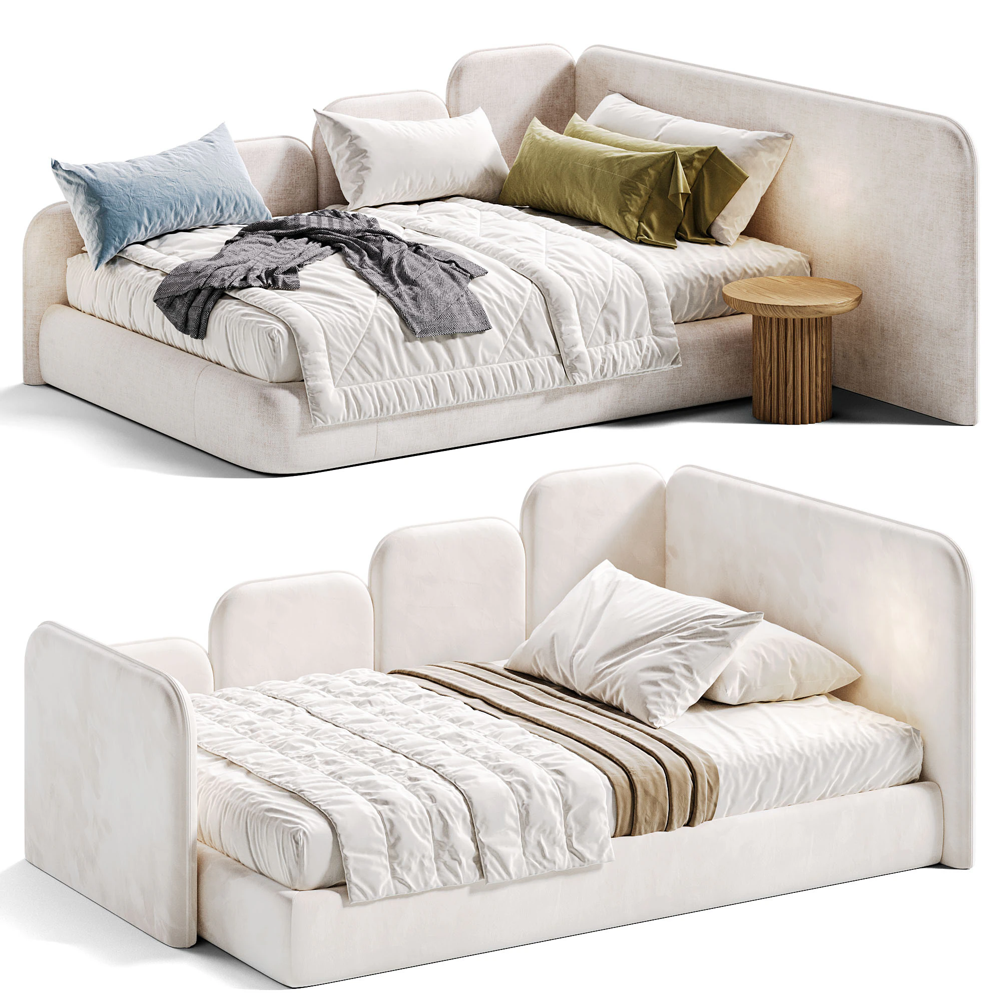 Fleet Design kids Sofa Bed Project 5 3D Model .c4d .max .obj .3ds .fbx .stl .blend