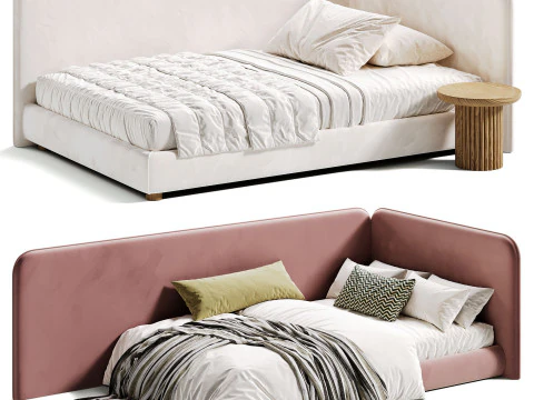 Kayla 120 Kids bed 3D Model