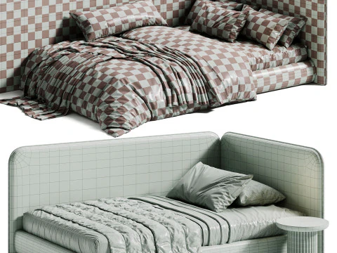 Kayla 120 Kids bed 3D Model