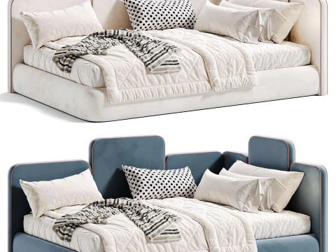 Угловая Кровать Пикачу Дизайн 3D Модель