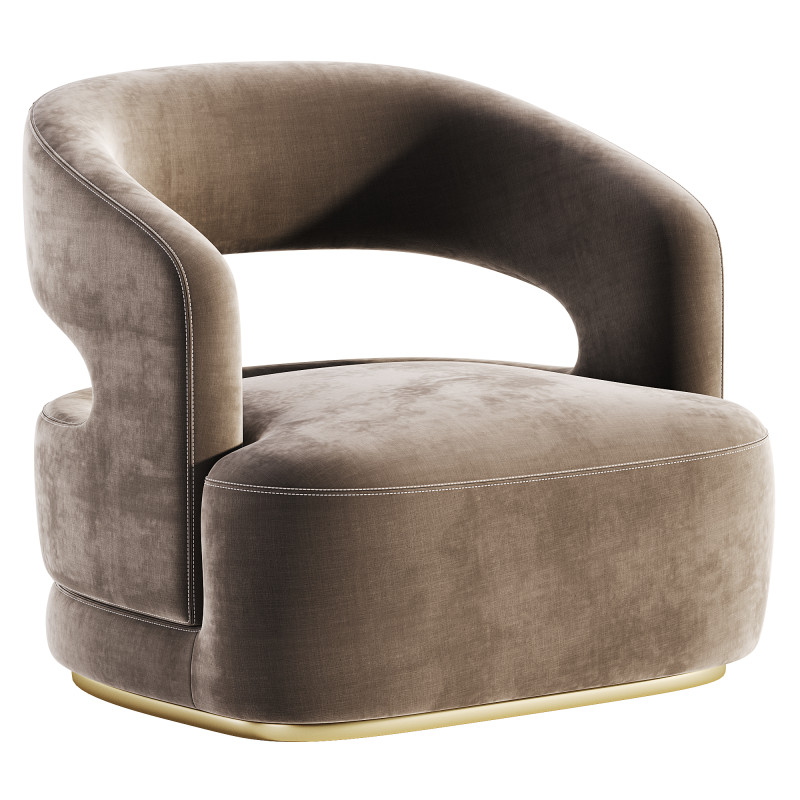 Molteni Lucio Armchair Model 3D .c4d .max .obj .3ds .fbx .stl .blend