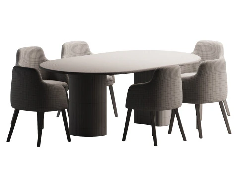 Set da pranzo 2 Modello 3D