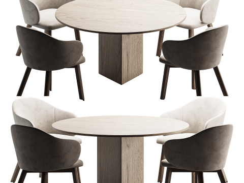 Dining set 3 3D Модель