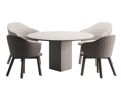 Dining set 3 3D-Modell