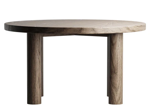 Round Dining Table 3D Model