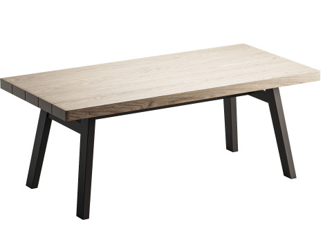Sardis 77 Outdoor Dining Table 3D Model