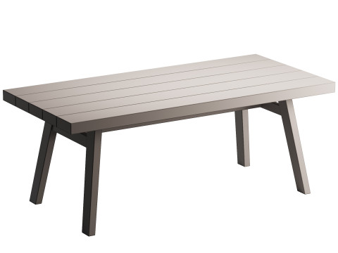 Sardis 77 Outdoor Dining Table 3D Model