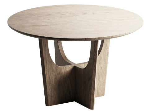 ラウンドダイニングテーブル 3Dモデル