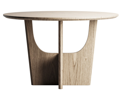 Round Dining Table 3D Модель