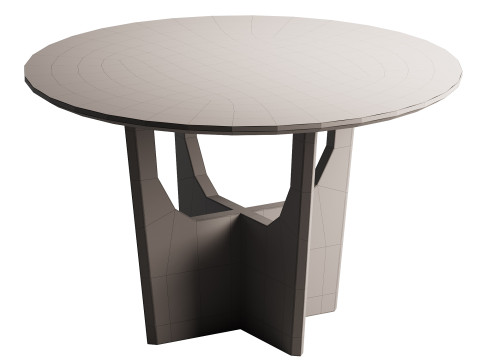 Round Dining Table 3D Модель