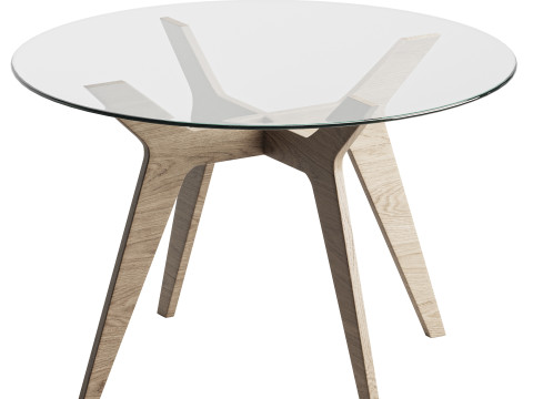 Glass Dining Table 3D 模型