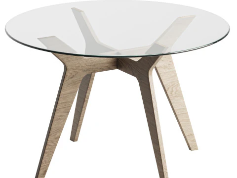 Glass Dining Table 3D Model