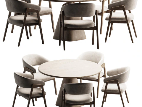 Set da pranzo 6 Modello 3D