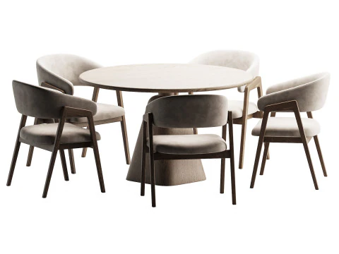 Dining Set 6 3D Model