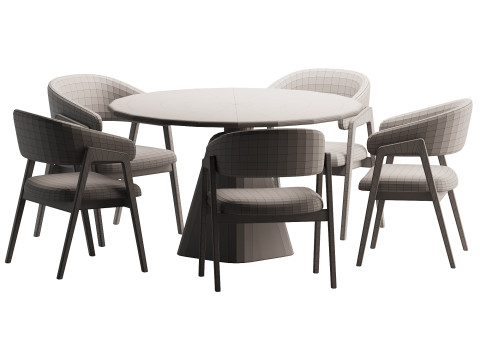 Dining Set 6 3D Модель