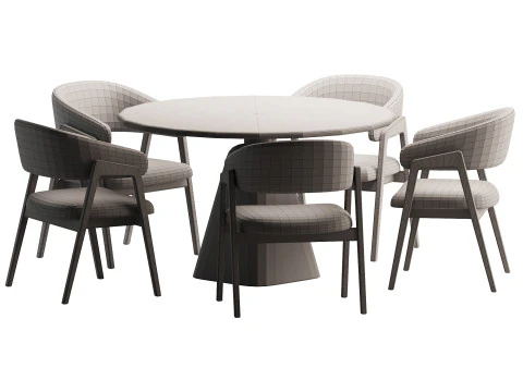 Dining Set 6 3D Model