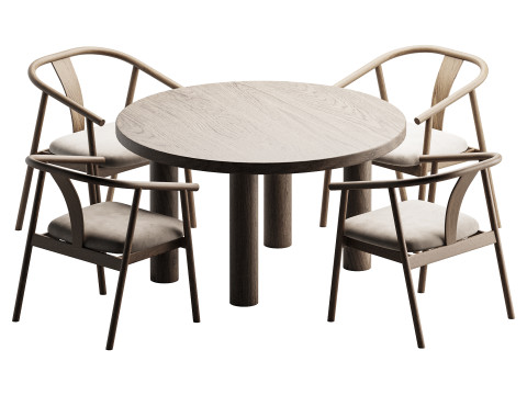 Dining Set 7 3D 모델