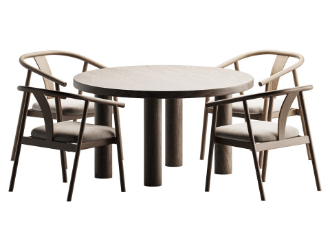 Dining Set 7 3D 모델