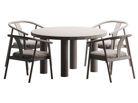 Dining Set 7 3D 모델