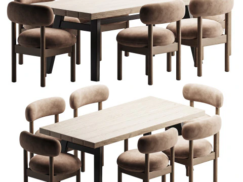 Set da pranzo 8 Modello 3D