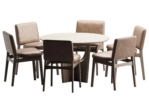 ダイニングセット9 3Dモデル