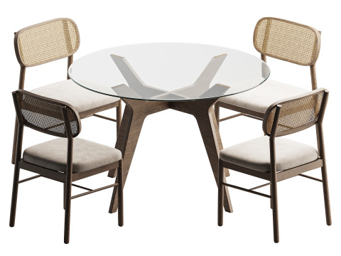 Dining Set 10 3D 모델
