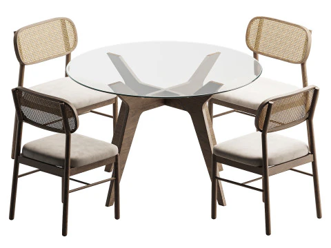 ダイニングセット10 3Dモデル