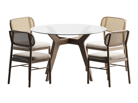 ダイニングセット10 3Dモデル