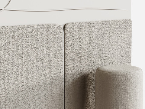 Headboard for bed 01 3D Model