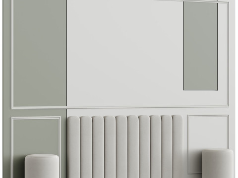 Headboard for bed 02 3D 模型