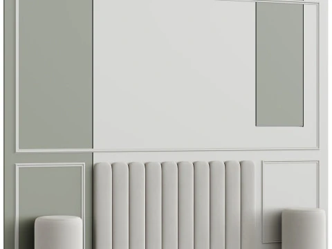 Zagłówek do łóżka 02 Model 3D