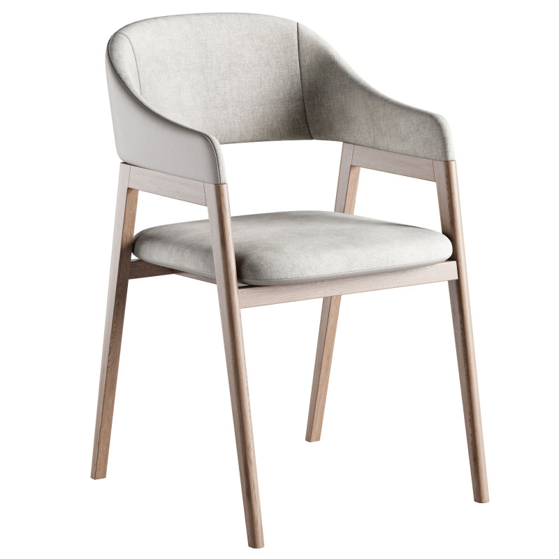 Chair upholstered 3D Модель .c4d .max .obj .3ds .fbx .stl .blend