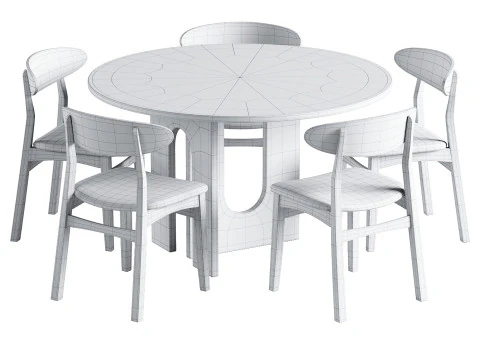 Dining Set 11 3D Model