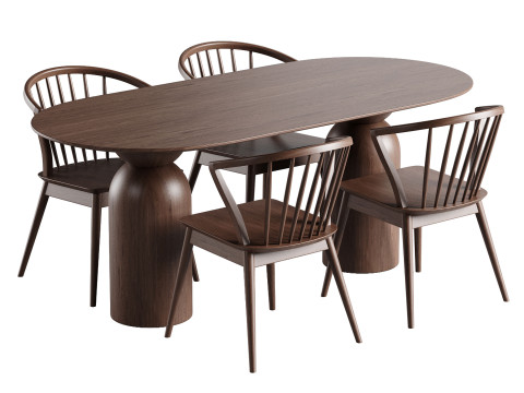 Dining set 12 3D Model