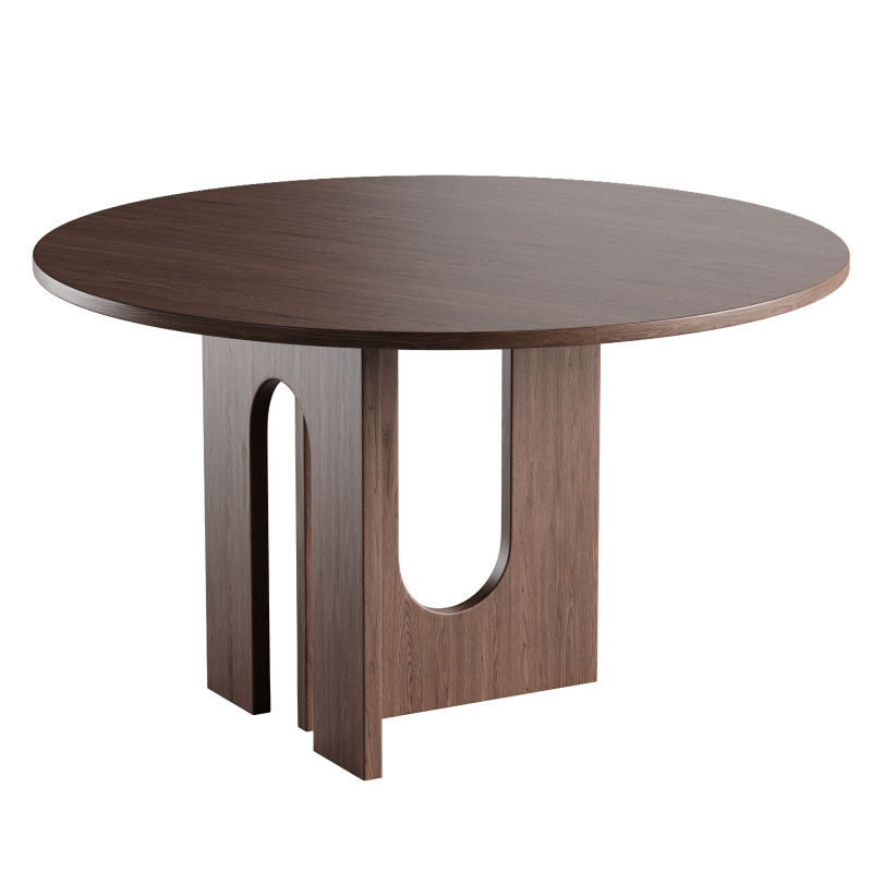 Affogato Round DINING TABLE 3D Model .c4d .max .obj .3ds .fbx .stl .blend