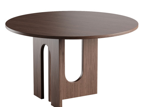 Affogato Round DINING TABLE 3D Model