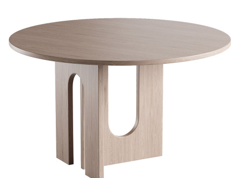 Affogato Round DINING TABLE 3D Model